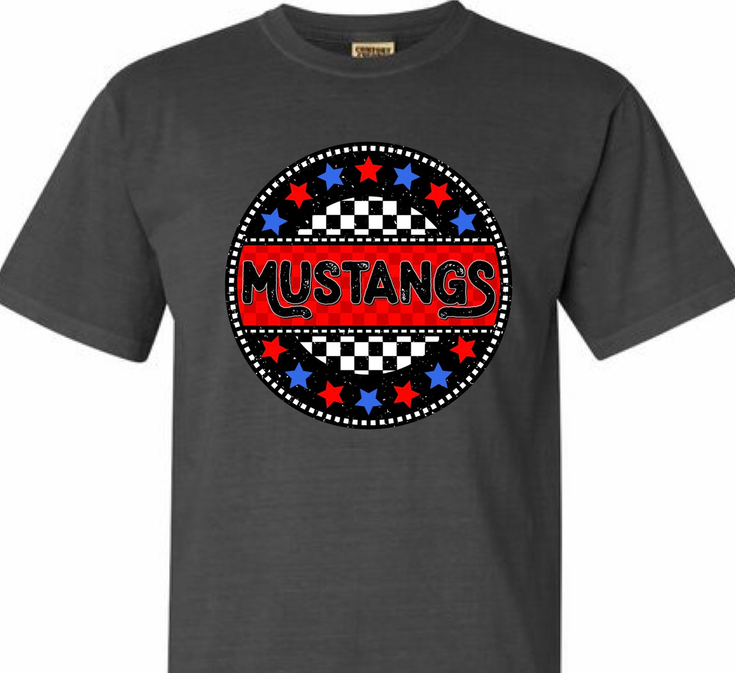 School Colors Mascot Tee - only available in listed mascots and colors.