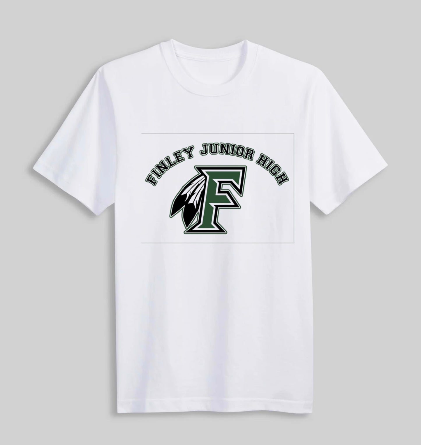 Finley White Logo Tee