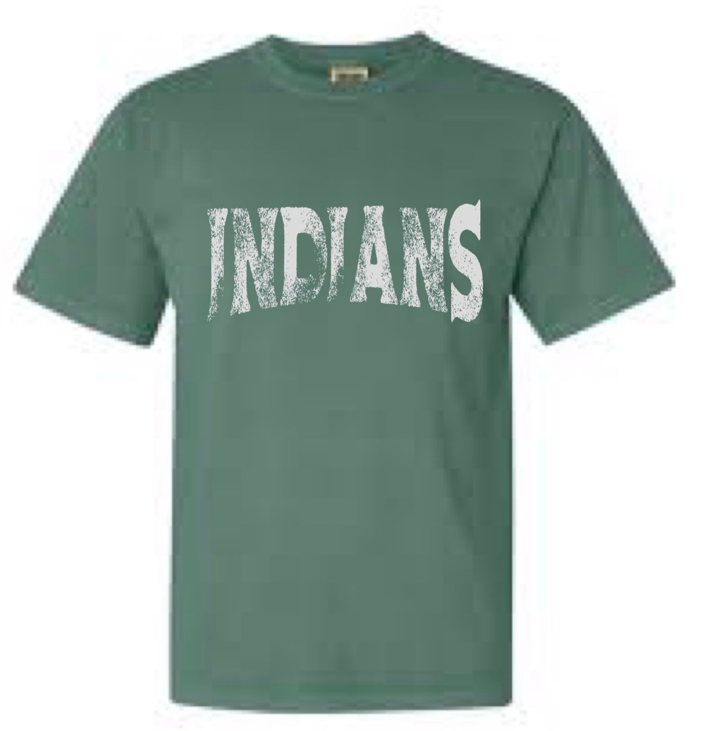 Indians Distressed Tee. WHS Cheer