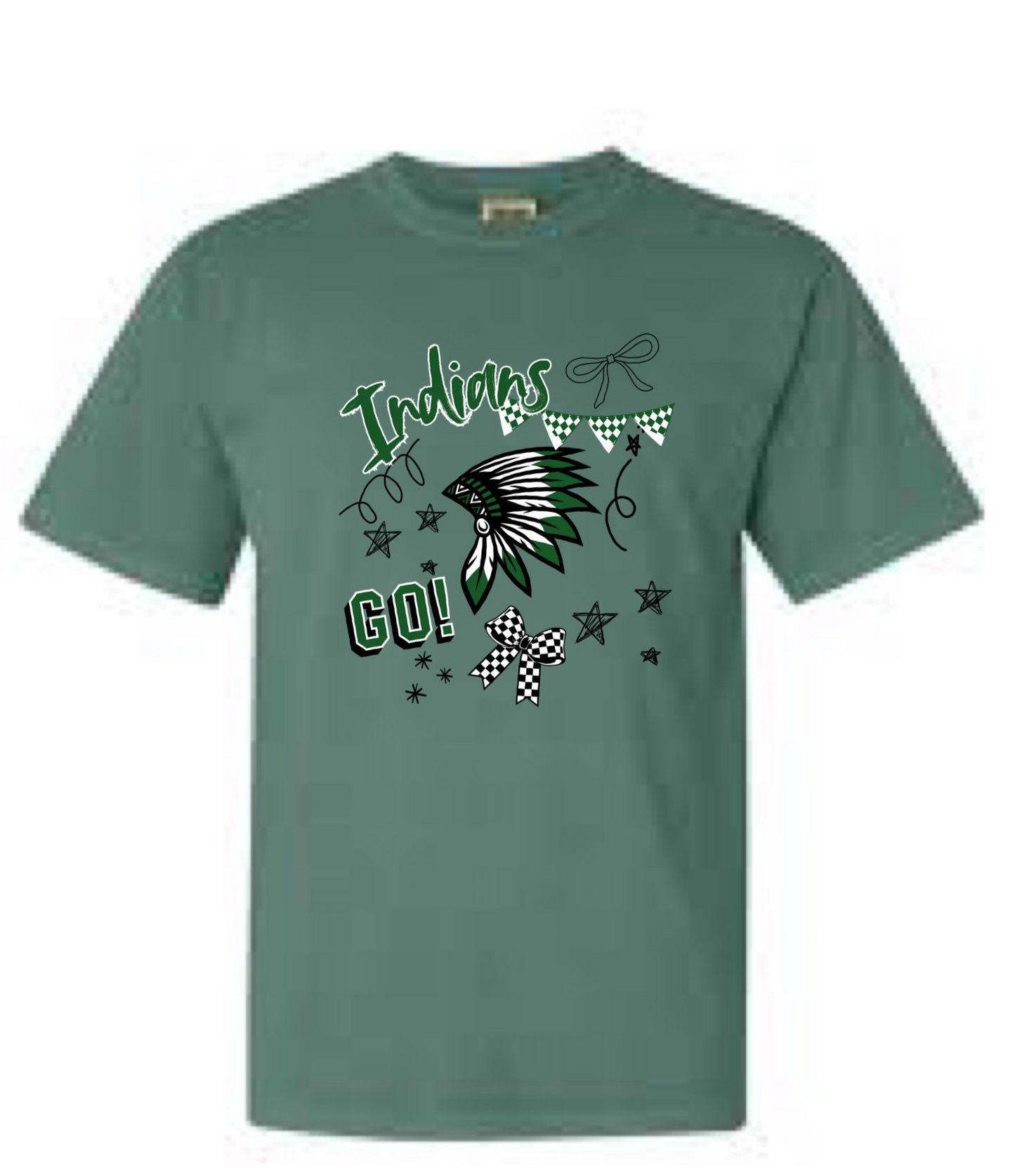 Doodle Indian Tee. WHS Cheer
