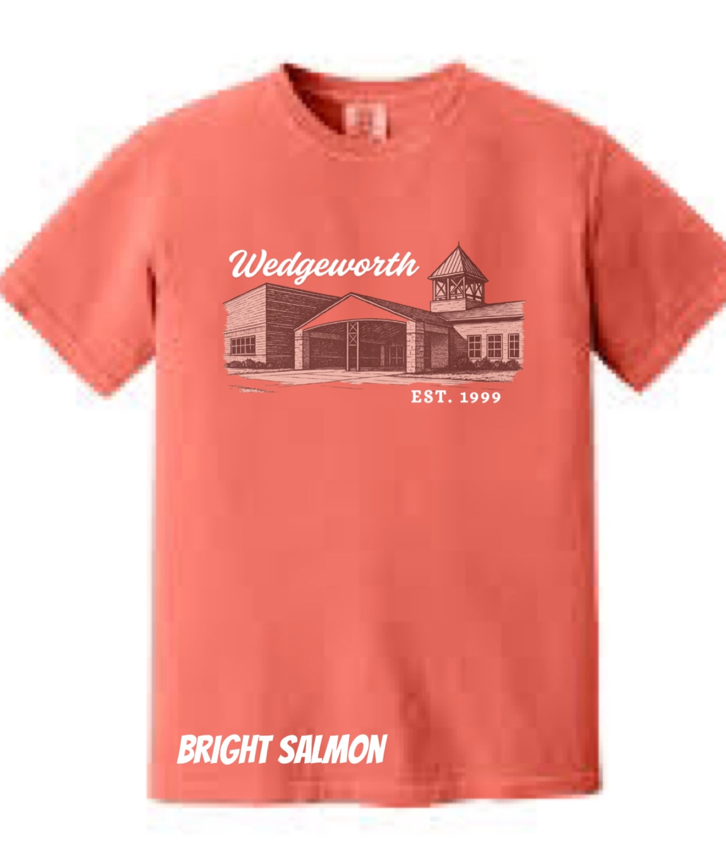 Wedgeworth School Tee Bright Salmon
