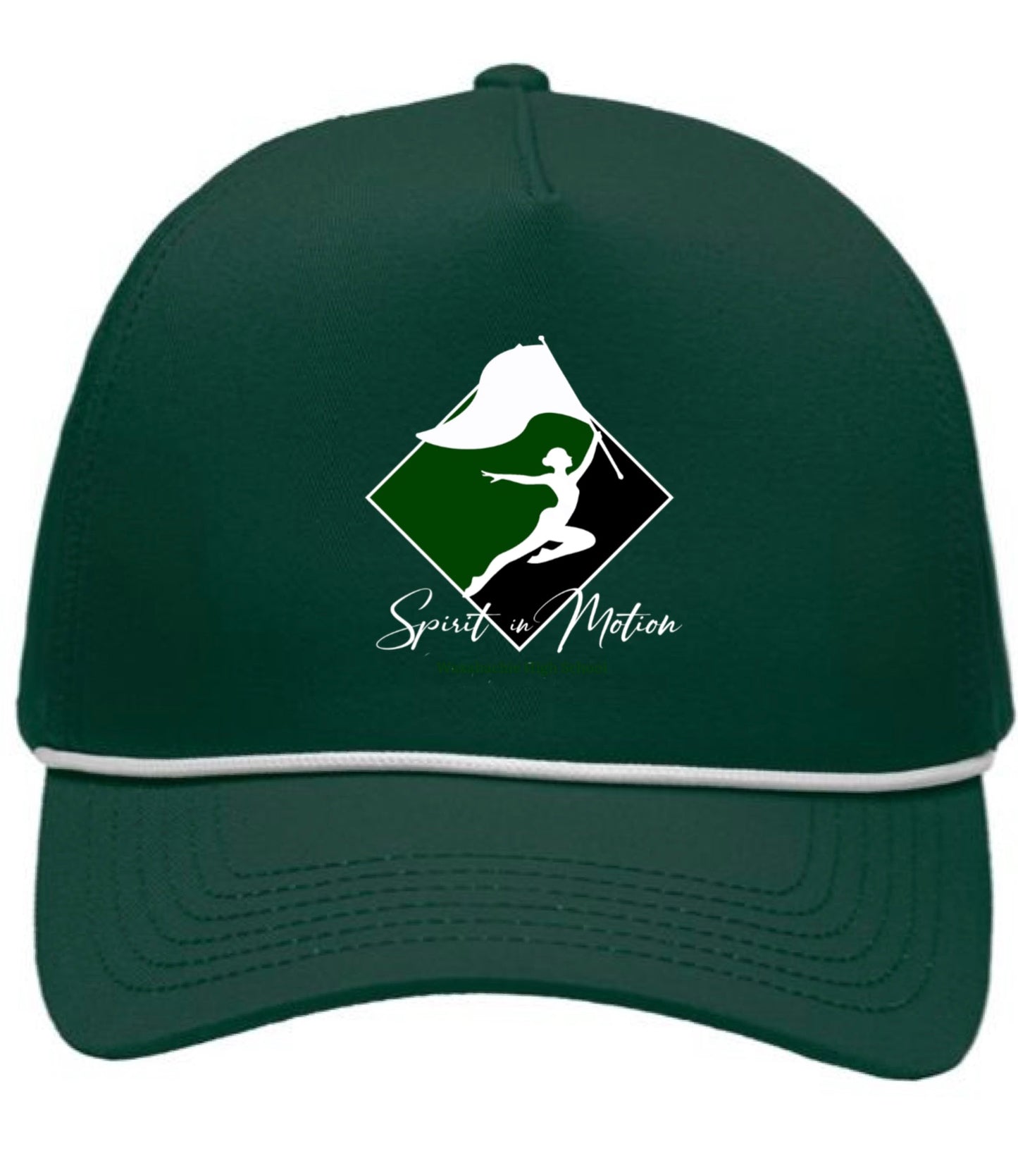 Spirit in Motion Canvas Green Hat with Rope Brim