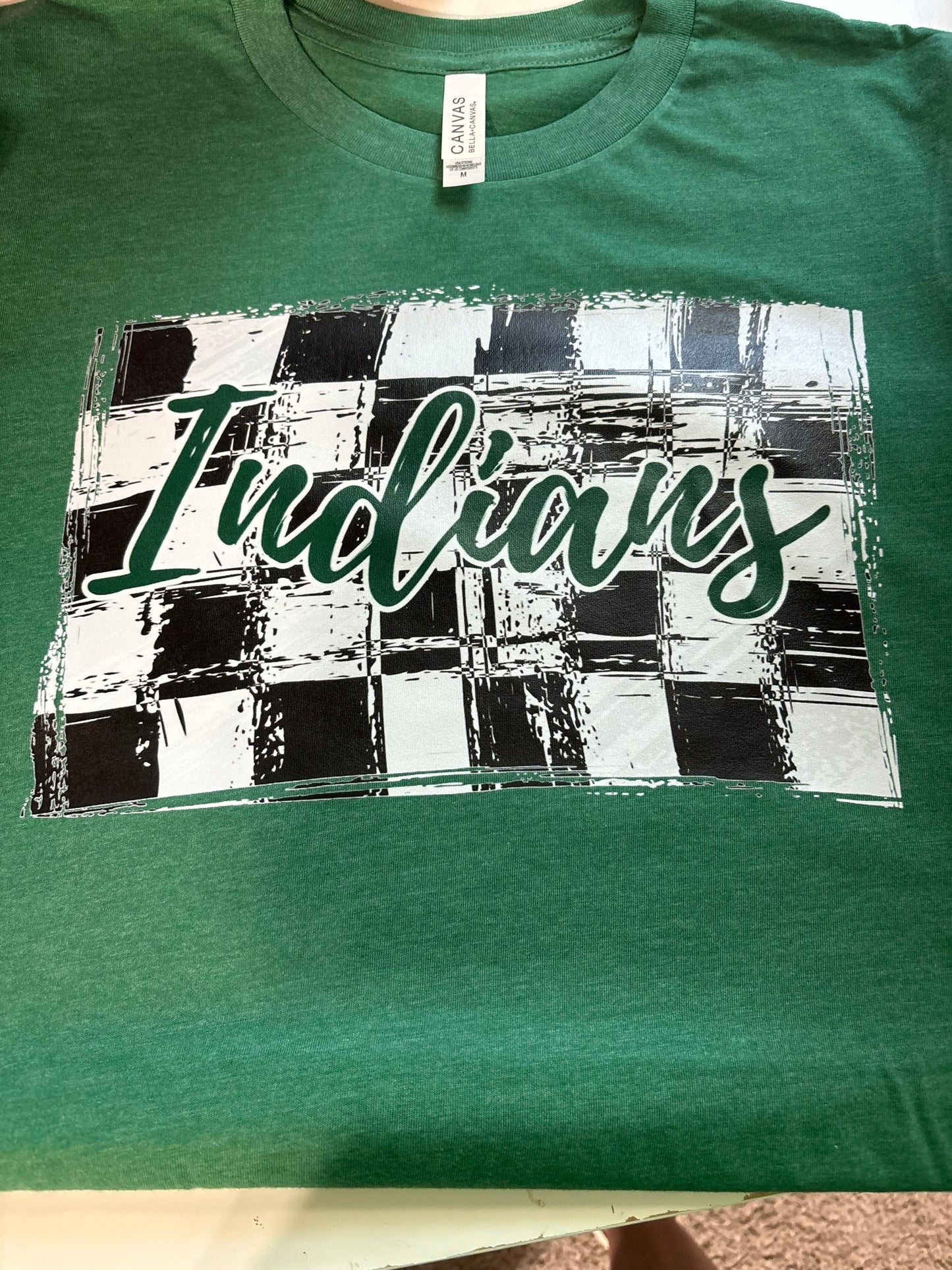 Indians Only Check Tee