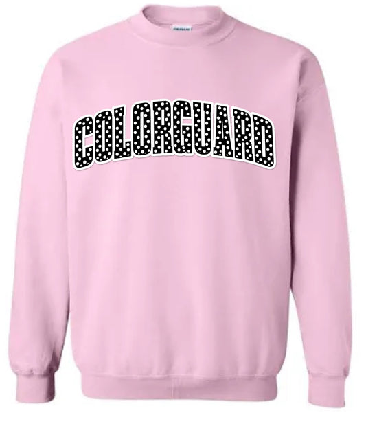 Spirit in Motion Polkadots Crewneck  Pink