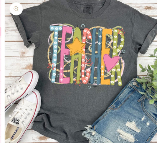 Teacher Whimsical tee