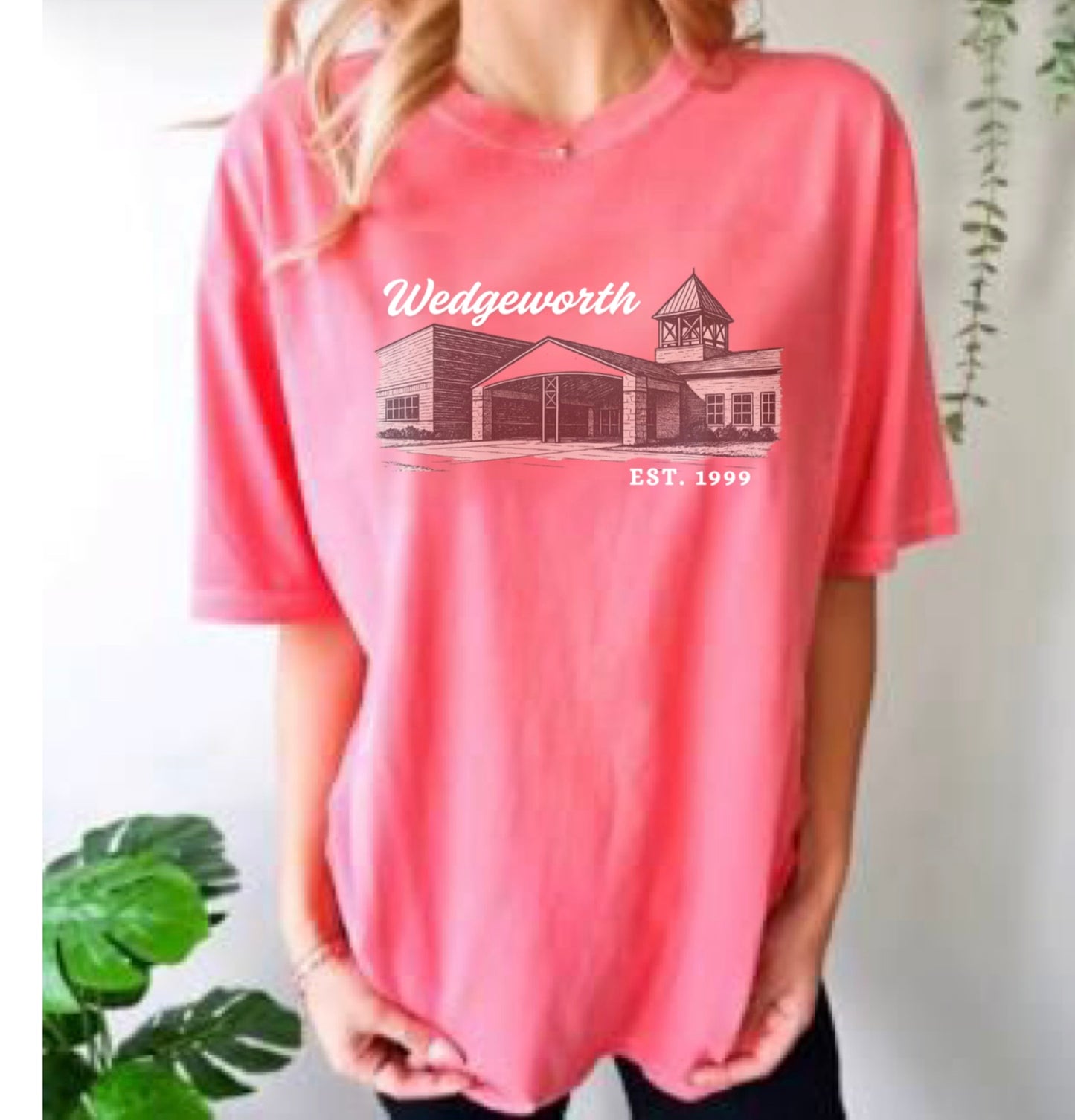 Wedgeworth School Tee Watermelon
