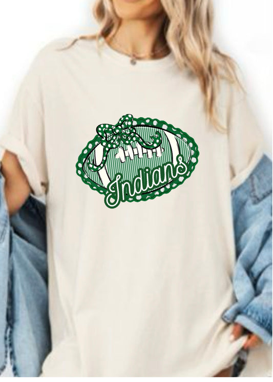 Indians Football Tee WHS Cheer