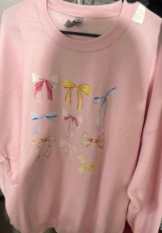 Sale! Cute Bows Sweatshirt Size 3XL