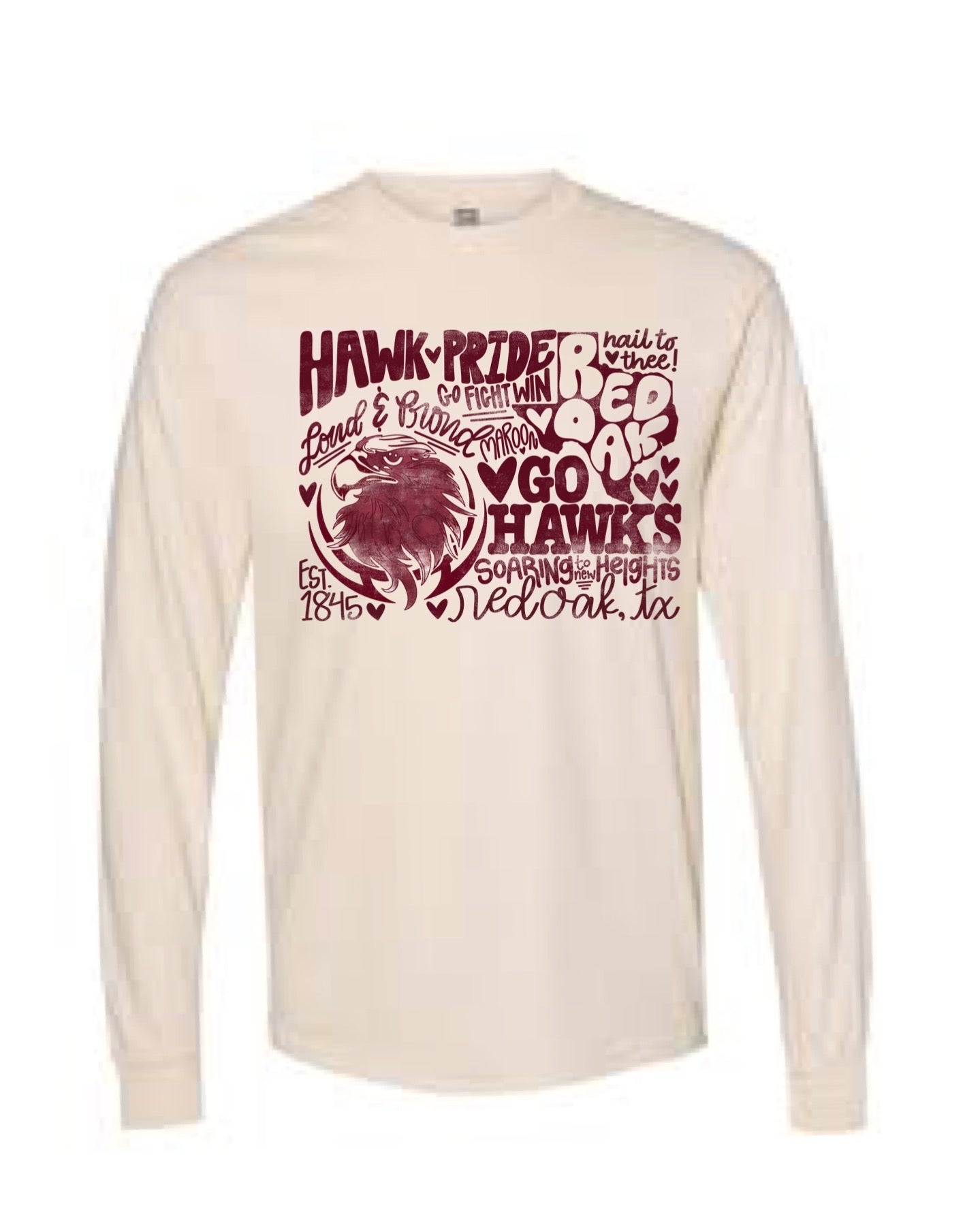 Exclusive Red Oak Hawks Design