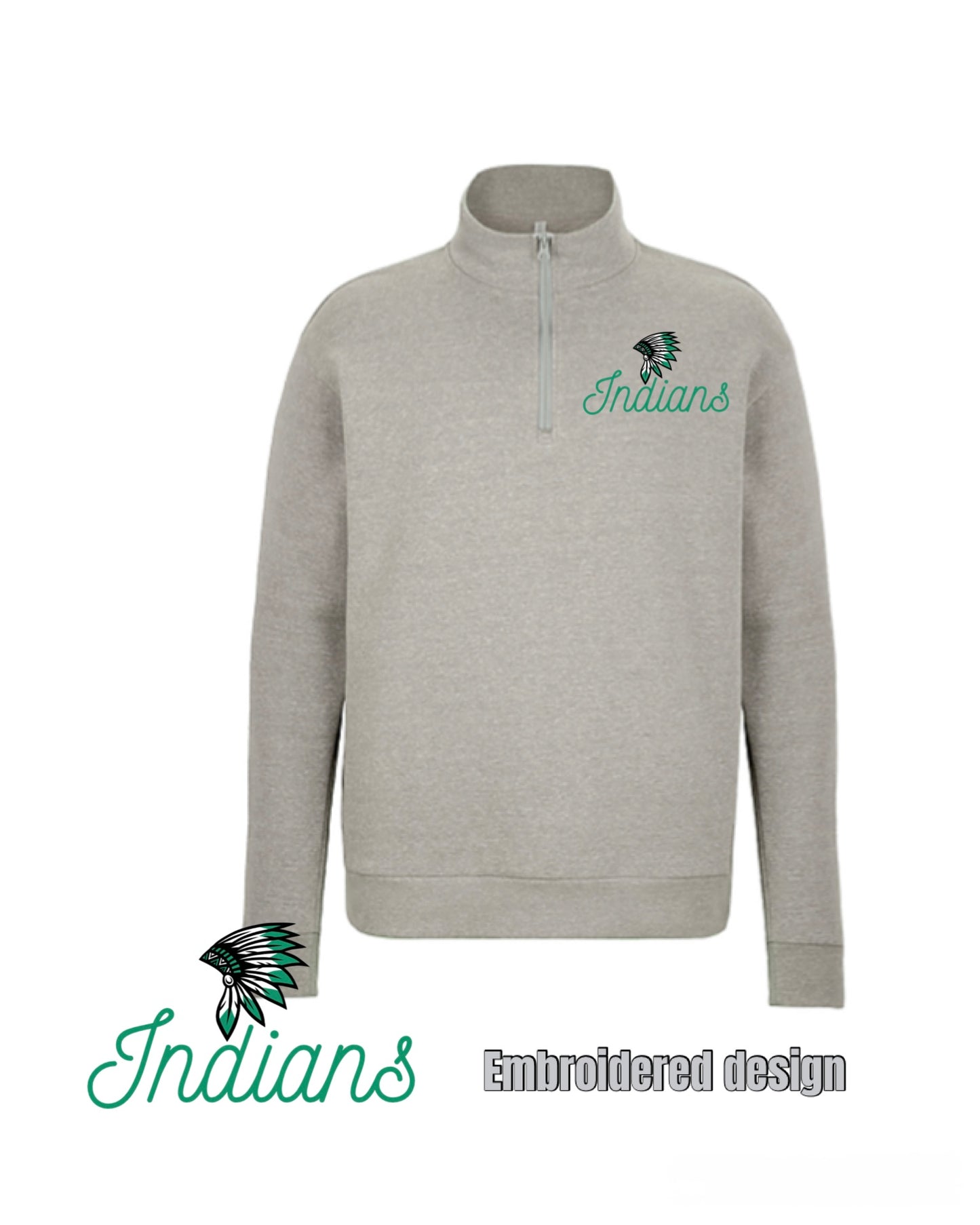Embroidered Quarter Zip Pullover Jacket.  WHS Cheer
