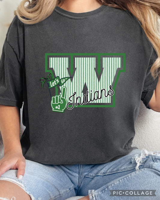 W striped tee