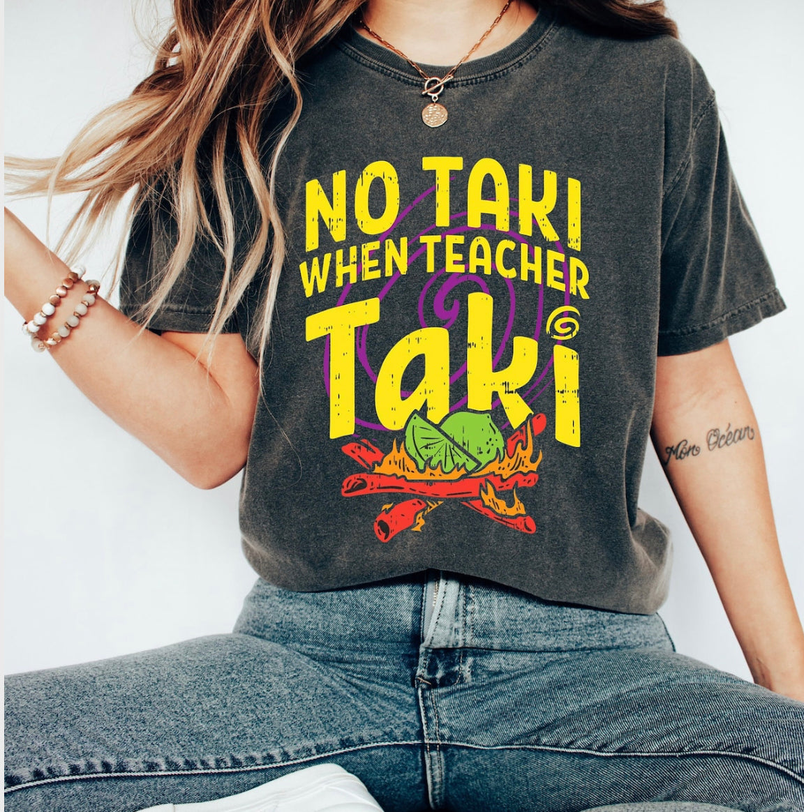 Pepper Gray Teacher Taki Tee