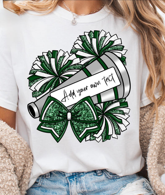 Glitter Personalized Cheer   Tee.   WHS Cheer