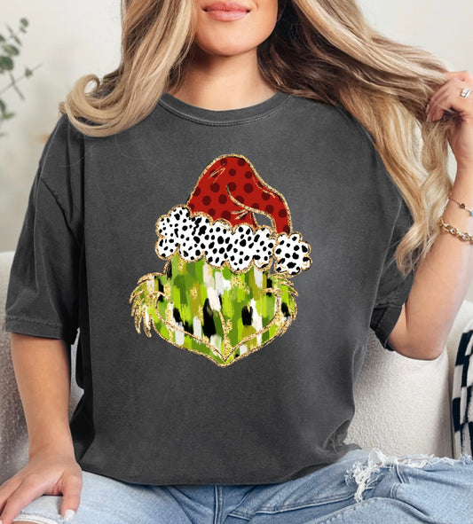 Mean One Mr G. Santa Hat tee