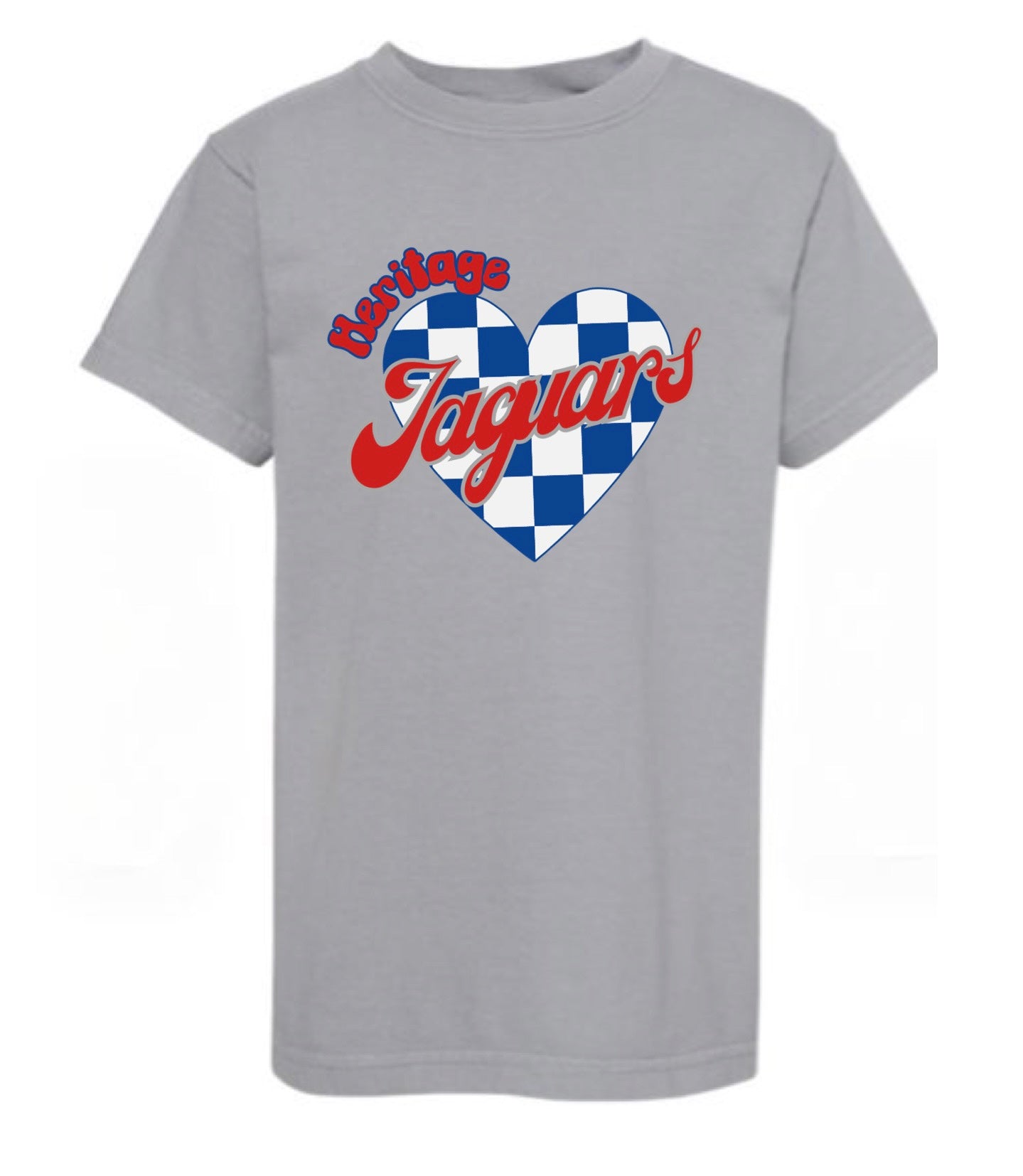 Heritage Jaguars Check Heart Tee