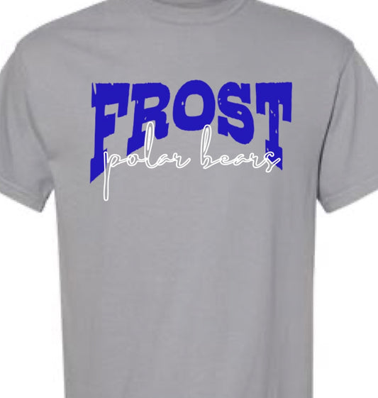 Distressed Mascot Tee - Frost Polar Bears