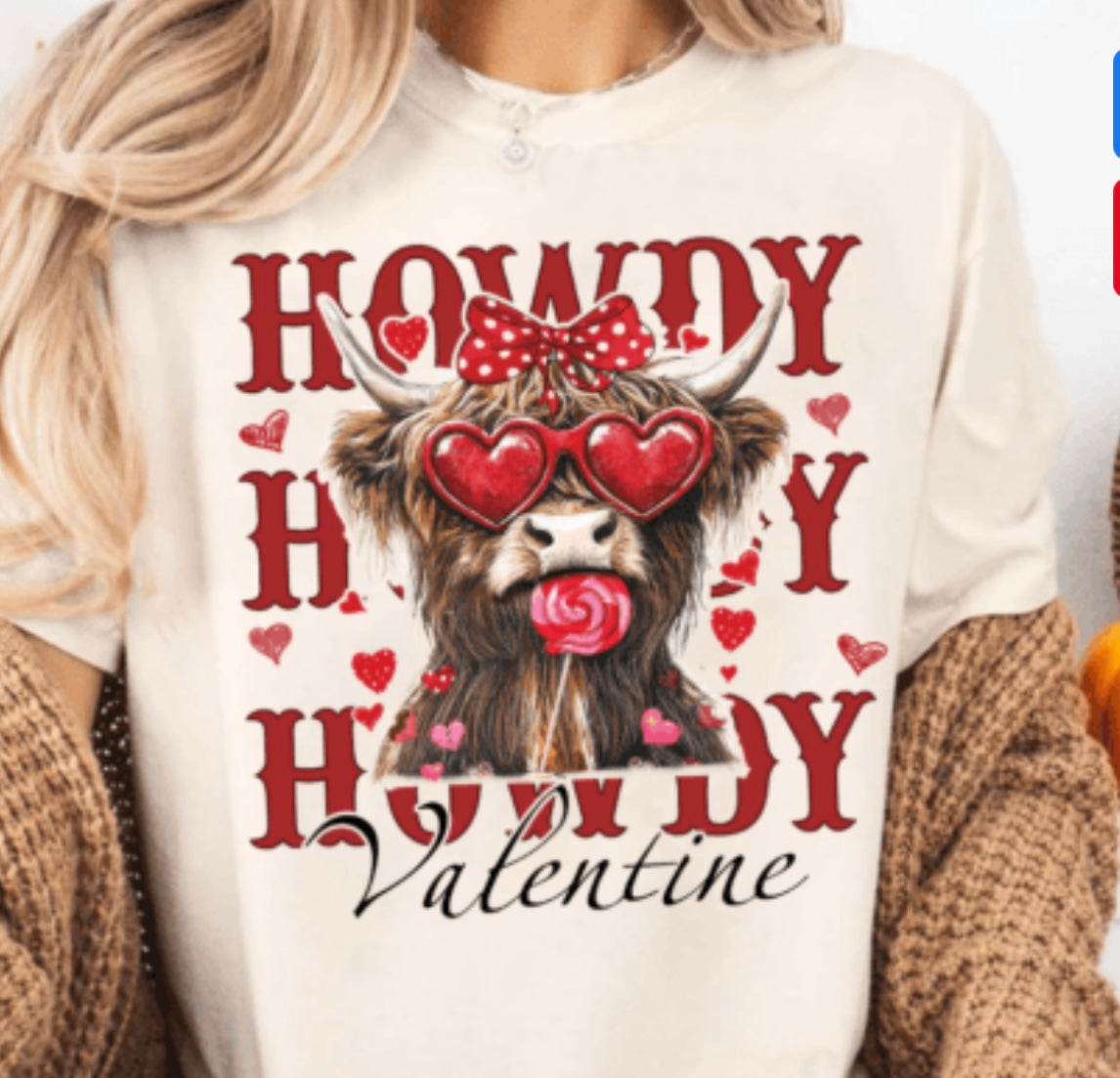 Howdy Cow  Valentine