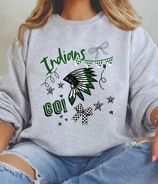Doodle Indian Crewneck.  WHS Cheer