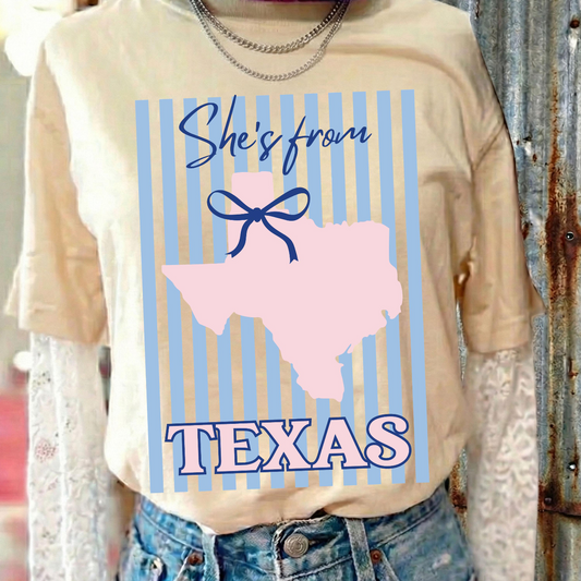 She’s from Texas Stripe