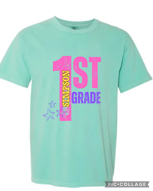 Distressed grade Level Tee