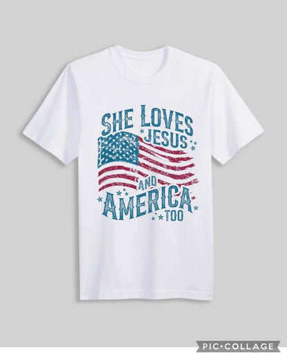 She loves Jesus and America too