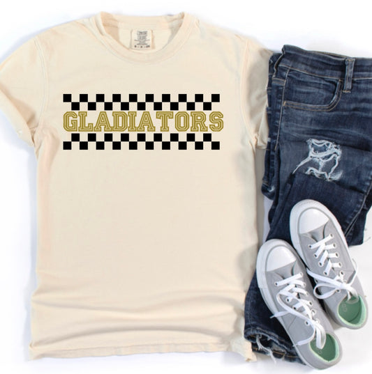 Gladiators Checkered Spirit Tee