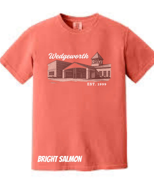 Wedgeworth School Tee Bright Salmon