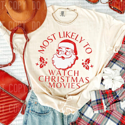 Christmas Most likely Tees. SET 2