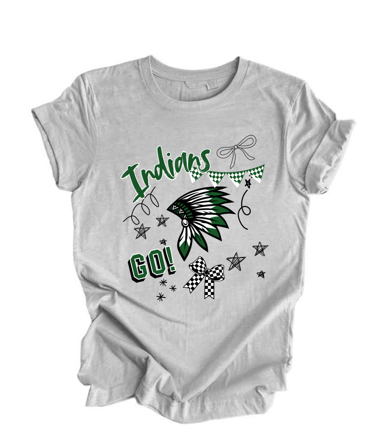 Doodle Indian Tee. WHS Cheer