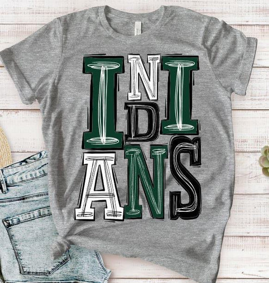 Indians Mascot Spirit Tee