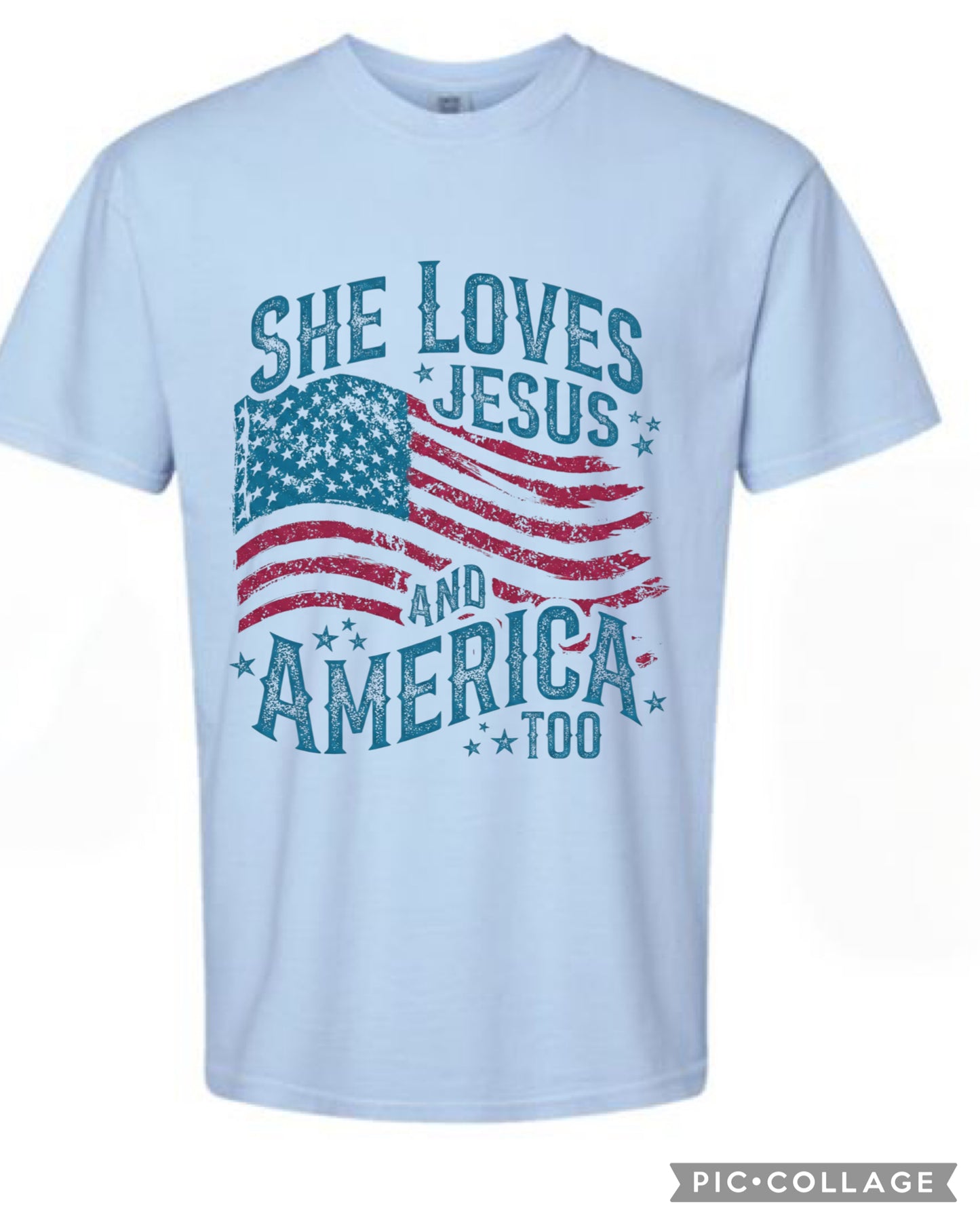 She loves Jesus and America too