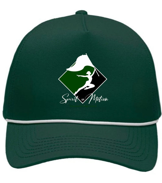 Spirit in Motion Canvas Green Hat with Rope Brim