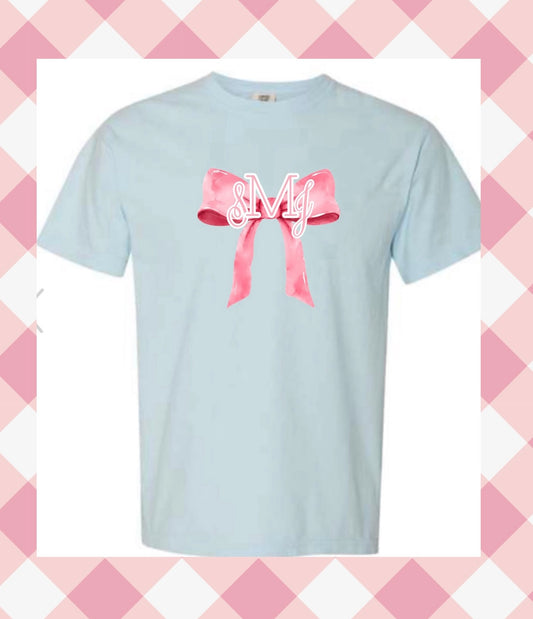 Monogrammed Bow Tee