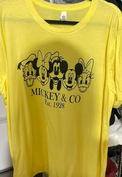 Mickey & Co Tee Size 2XL