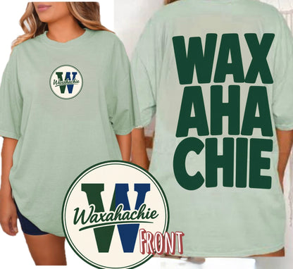 Waxahachie Green/Navy Tee