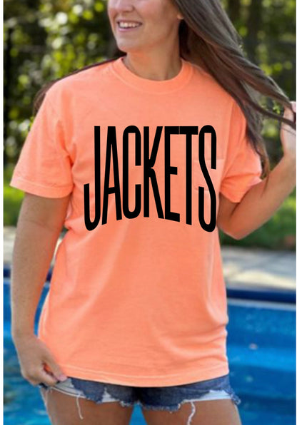 Oversized mascot tee black ink