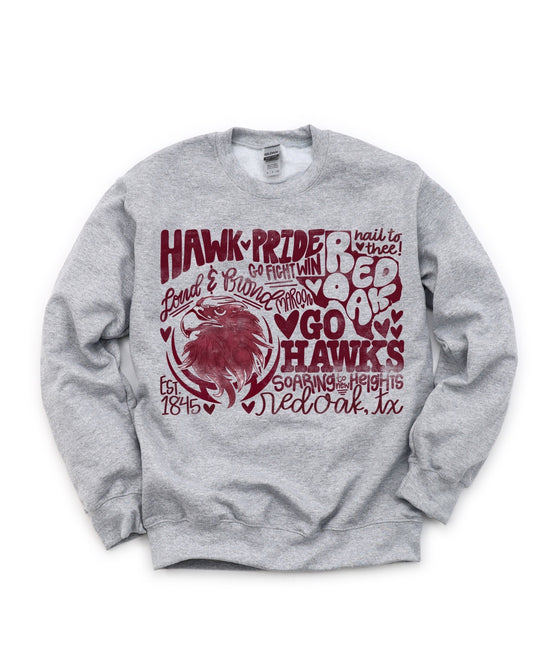 Exclusive Red Oak Hawks Design