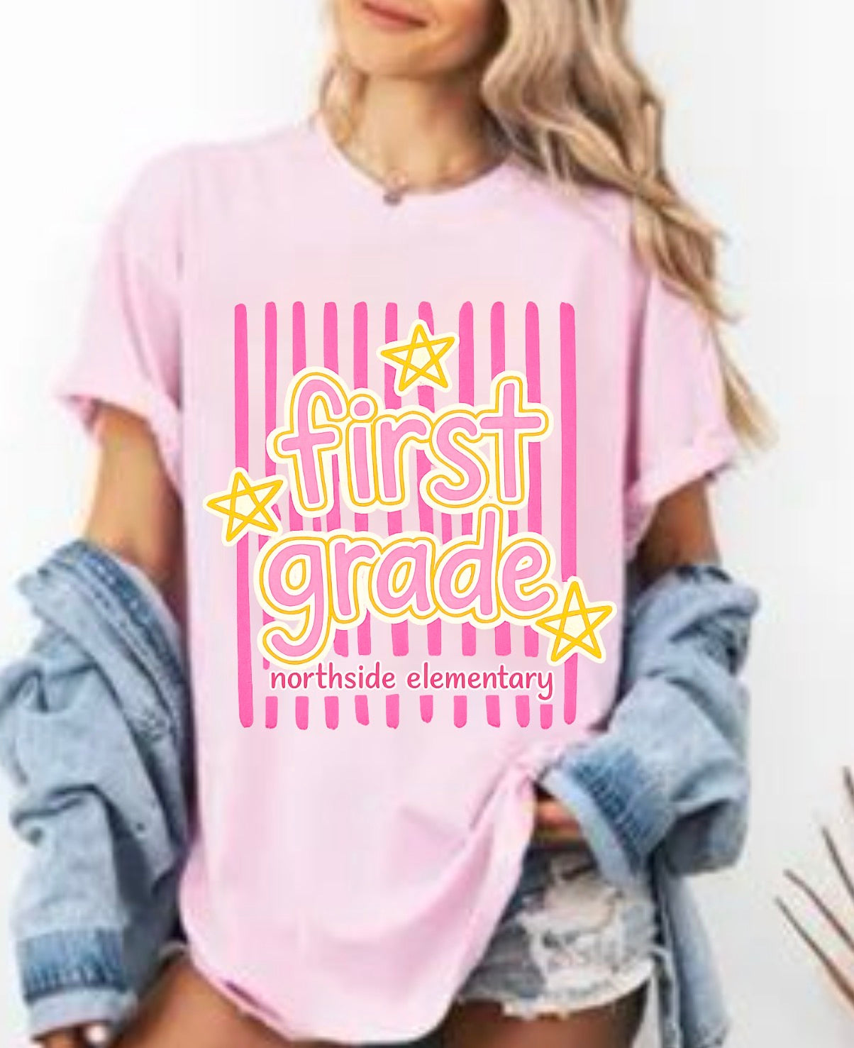 Striped Any Personalization Tee