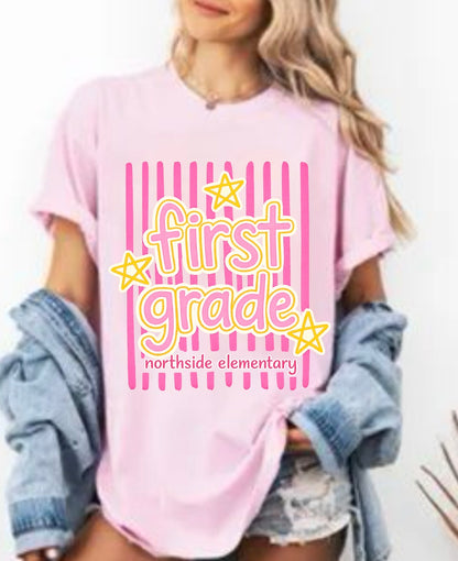 Striped Any Personalization Tee