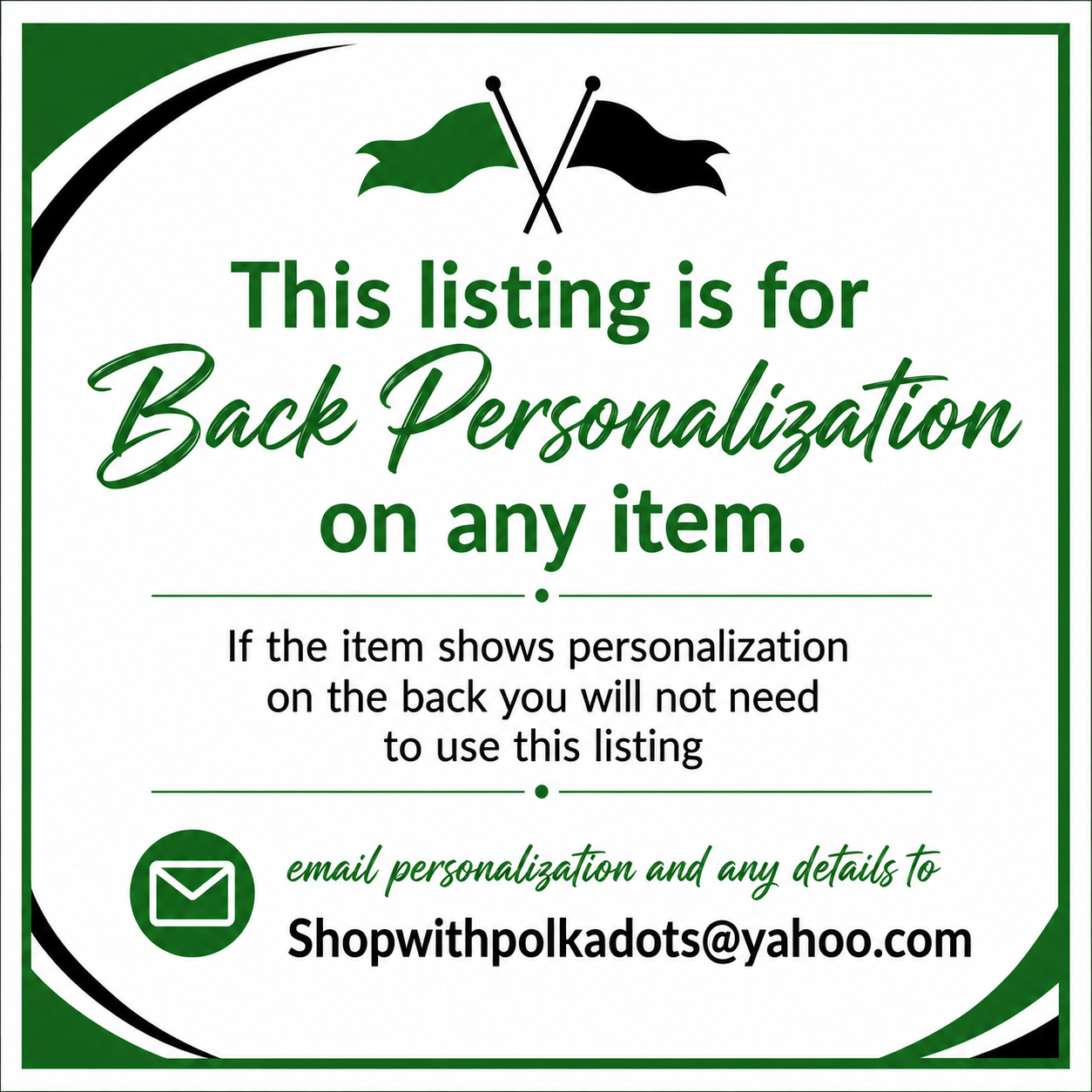 Spirit in Motion Personalization