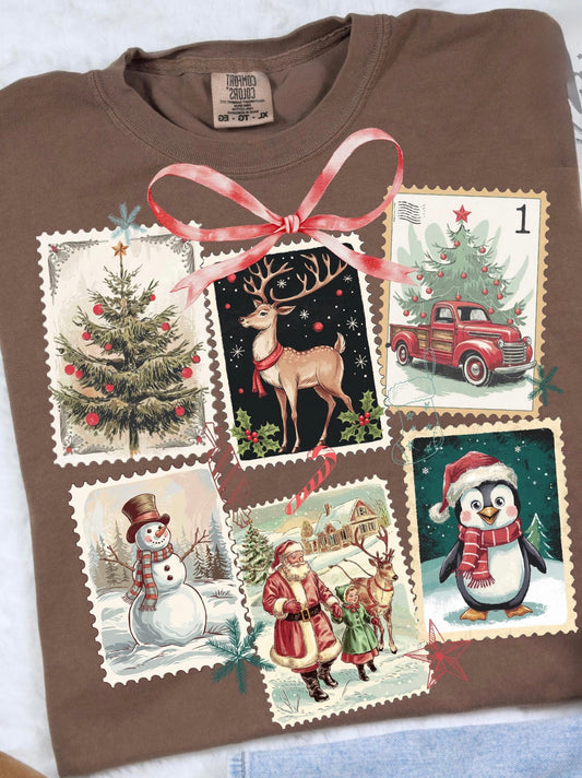 Christmas Stamps Tee