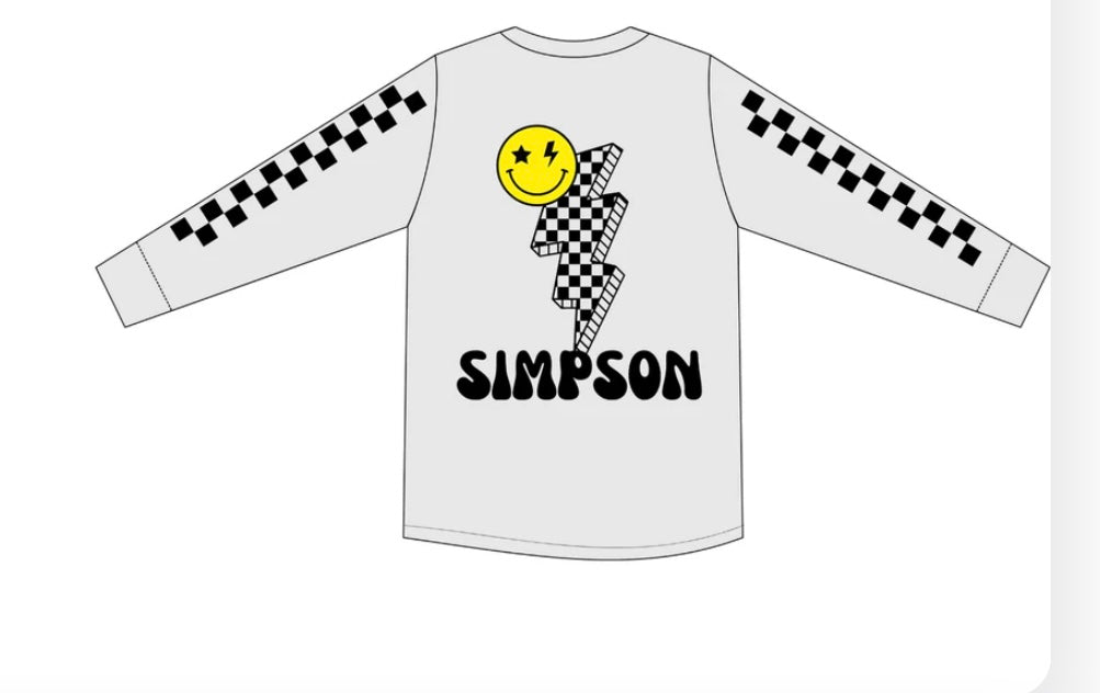 Simpson  Checkered long sleeve PTO