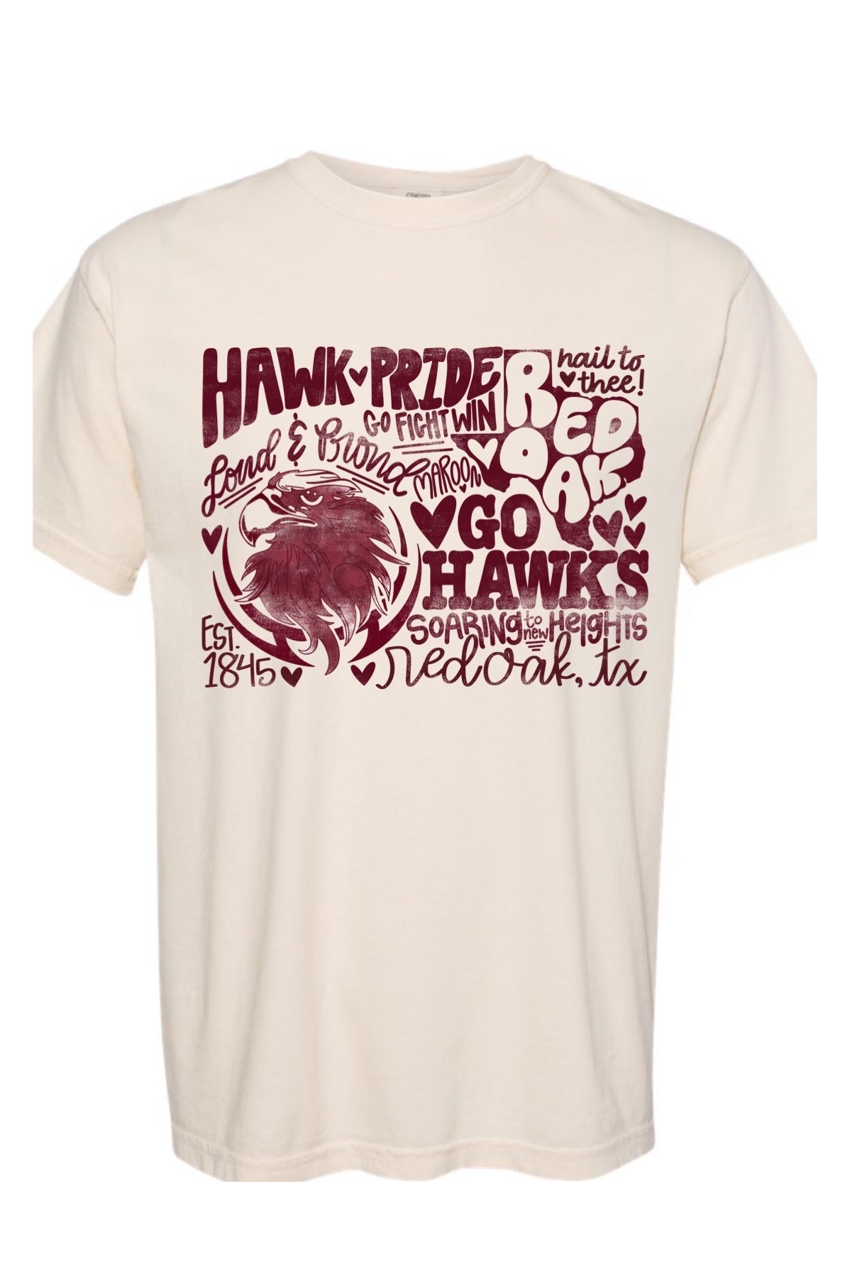 Exclusive Red Oak Hawks Design