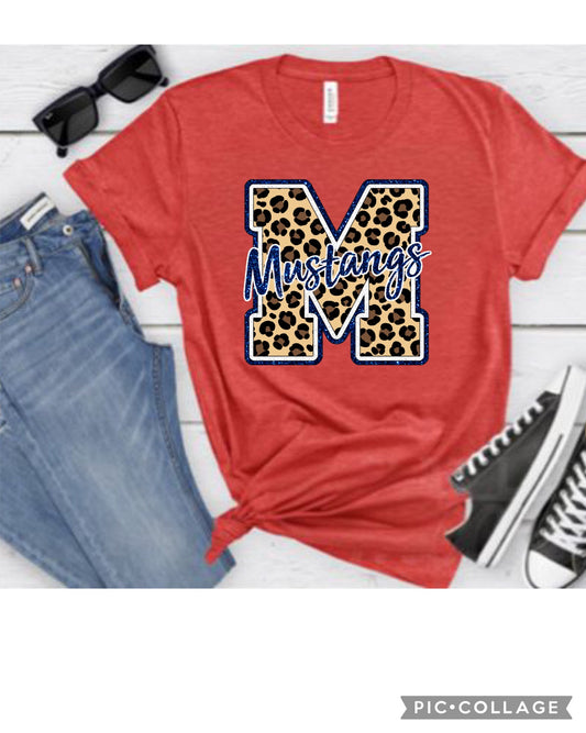 Madisonville Cheetah Mustangs Tee