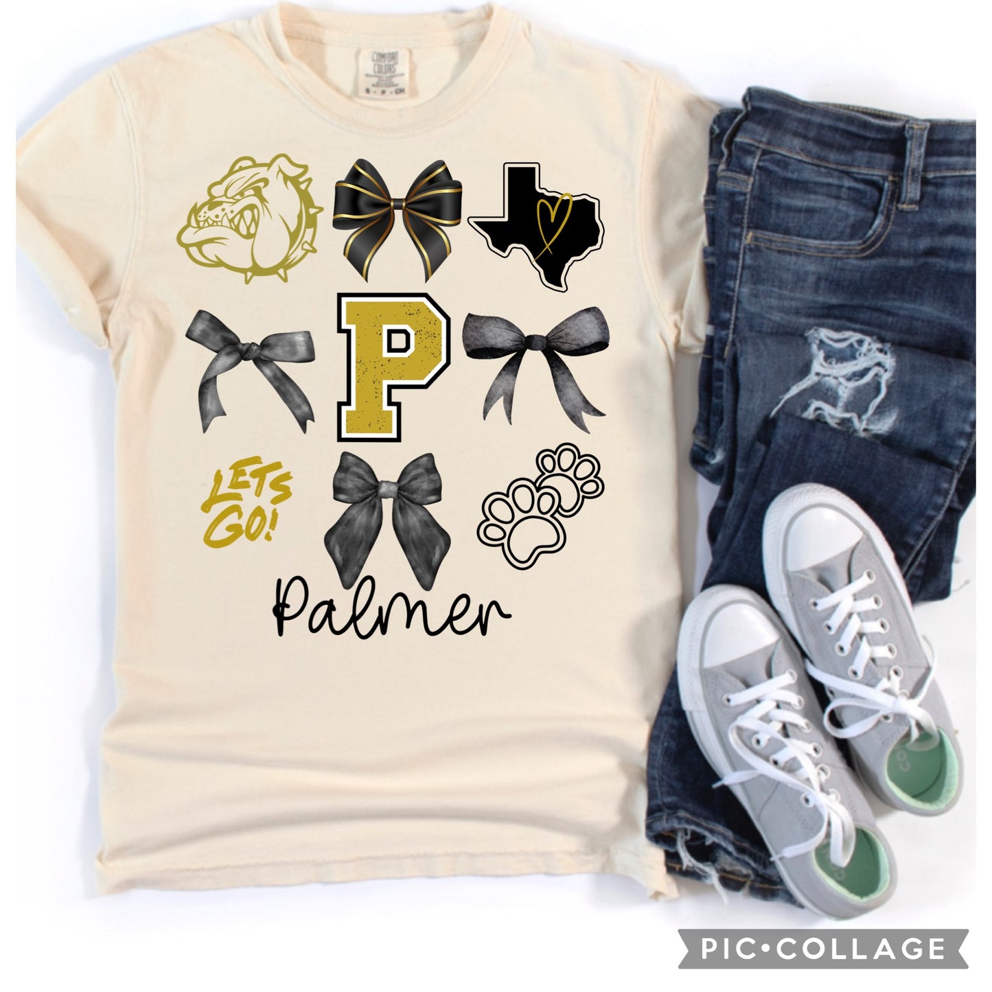 Palmer Bulldogs Bow Tee