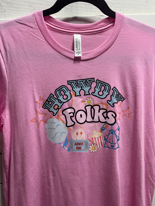 Sale! Howdy Folks State Fair Bella Canvas medium tee