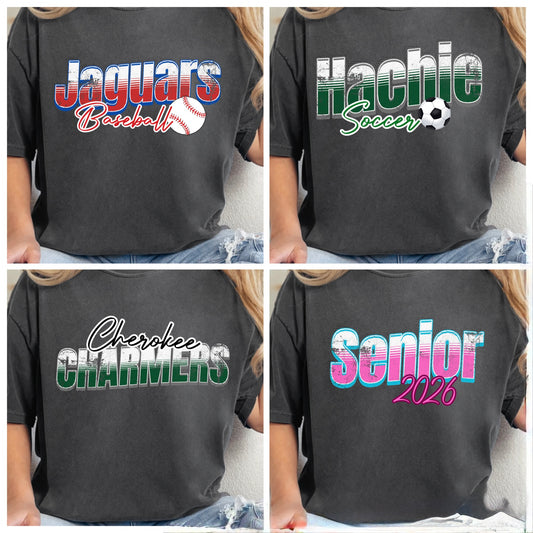 Any personalization retro design tee