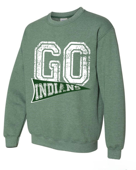 Go Indians Crewneck.  WHS Cheer