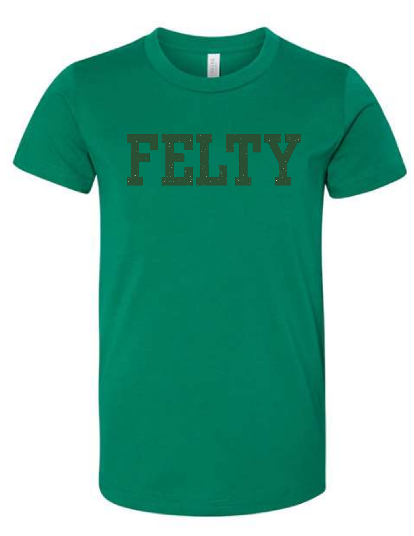 Youth Felty Distressed Block Tee - FE