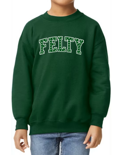 Felty Polkadot Crewneck Sweatshirt - FE